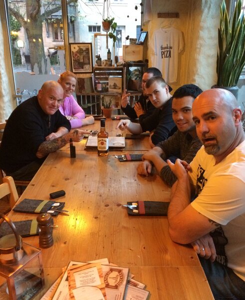 Hanging with Kelly & Michelle and the lads in Germany